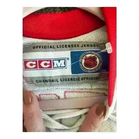 Vintage New York Rangers Jersey Fleury #14 Embroidered CCM Size Small - Picture 3 of 10